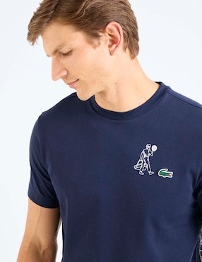 Playera Lacoste cuello redondo para hombre