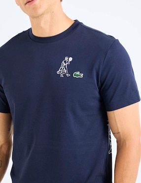 Playera Lacoste cuello redondo para hombre