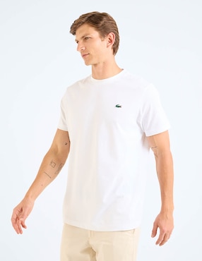 Playera Lacoste cuello redondo para hombre