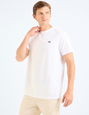 Playera Lacoste cuello redondo para hombre