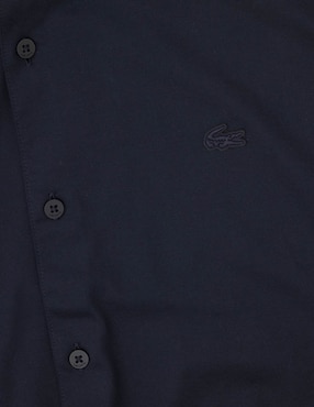 Camisa casual Lacoste de algodón manga larga para hombre