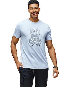 Playera Psycho Bunny cuello redondo para hombre