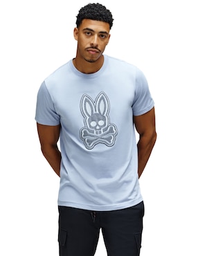 Playera Psycho Bunny cuello redondo para hombre