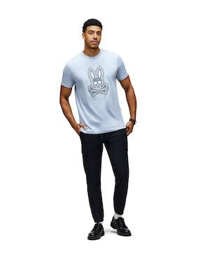 Playera Psycho Bunny cuello redondo para hombre