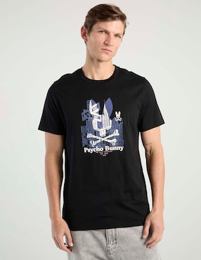 Playera Psycho Bunny cuello redondo para hombre