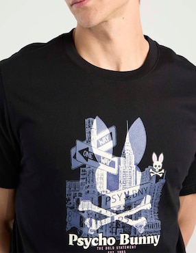 Playera Psycho Bunny cuello redondo para hombre