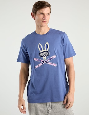 Playera Psycho Bunny cuello redondo para hombre