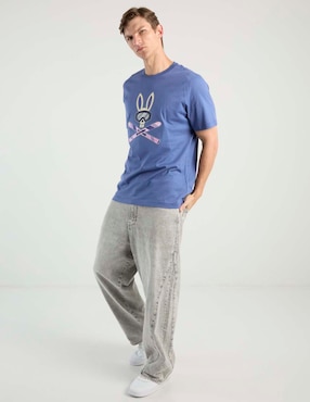 Playera Psycho Bunny cuello redondo para hombre