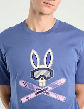 Playera Psycho Bunny cuello redondo para hombre