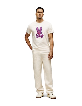 Playera Psycho Bunny cuello redondo para hombre