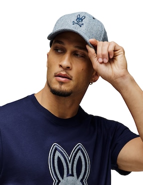 Gorra visera curva correa ajustable casual Psycho Bunny para hombre