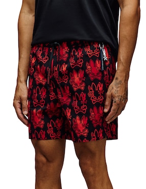 Traje de baño Psycho Bunny con bolsillos para hombre