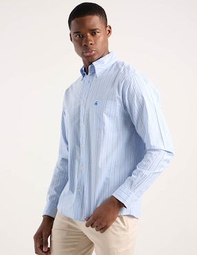 Camisa casual Brooks Brothers de algodón manga larga para hombre