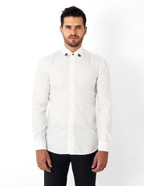 Camisa business casual RCANO de bambú manga larga para hombre