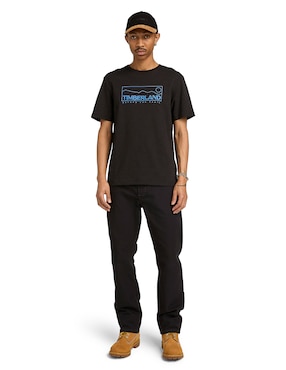 Playera timberland cuello redondo para hombre