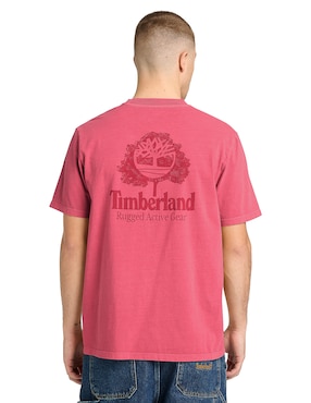 Playera timberland cuello redondo para hombre