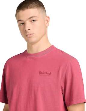 Playera timberland cuello redondo para hombre
