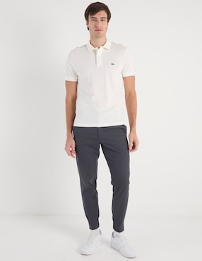 Pants skynny Lacoste con botón para hombre