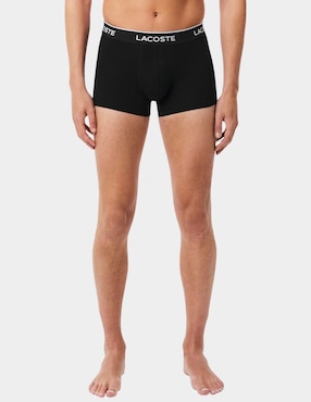 Set Bóxer trunk Lacoste de algodón para hombre 3 piezas