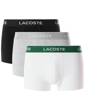 Set Bóxer trunk Lacoste de algodón para hombre 3 piezas