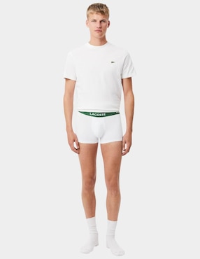 Set Bóxer trunk Lacoste de algodón para hombre 3 piezas