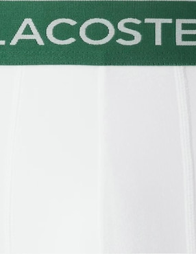 Set Bóxer trunk Lacoste de algodón para hombre 3 piezas