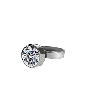 Anillo circular Cometa P 925 de plata zirconia brillante