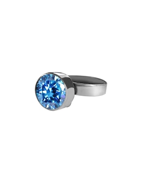 Anillo circular Cometa P 925 de plata zirconia brillante