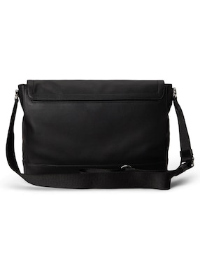 Bolsa messenger polo rl de piel para hombre