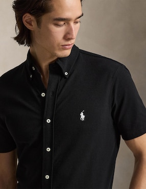 Camisa casual Polo Ralph Lauren de algodón manga corta para hombre