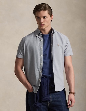 Sobrecamisa casual Polo Ralph Lauren de algodón manga corta para hombre