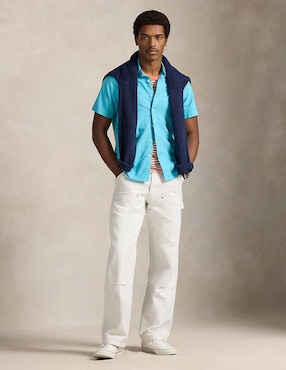 Camisa casual Polo Ralph Lauren de algodón manga corta para hombre