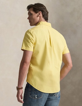 Camisa casual Polo Ralph Lauren de algodón manga corta para hombre