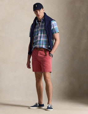 Camisa casual Polo Ralph Lauren de algodón manga corta para hombre