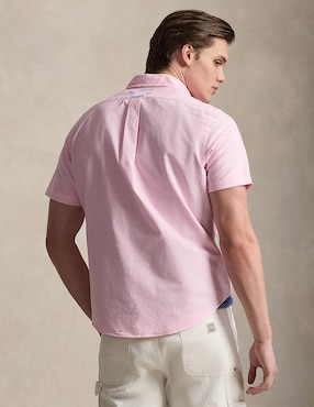 Camisa casual Polo Rl de algodón manga corta para hombre