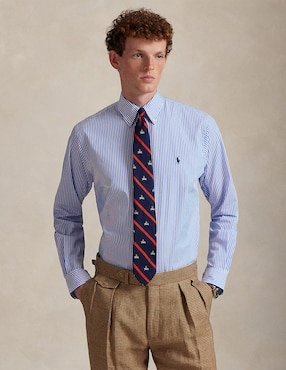 Camisa business casual Polo Ralph Lauren de algodón manga larga para hombre