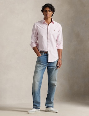 Camisa business casual Polo Ralph Lauren de algodón manga larga para hombre
