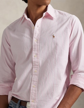 Camisa business casual Polo Ralph Lauren de algodón manga larga para hombre