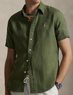 Sobrecamisa casual Polo Rl manga corta para hombre
