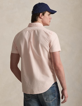 Camisa business casual Polo Rl de algodón manga corta para hombre