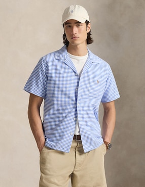 Camisa casual Polo Ralph Lauren de algodón manga corta para hombre