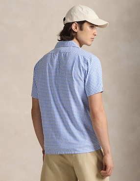Camisa casual Polo Ralph Lauren de algodón manga corta para hombre