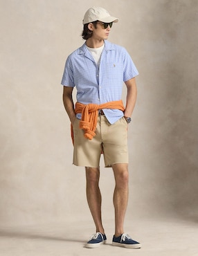 Camisa casual Polo Ralph Lauren de algodón manga corta para hombre