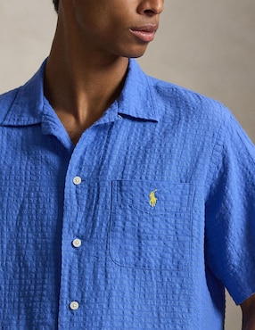 Camisa casual Polo Rl manga al codo para hombre