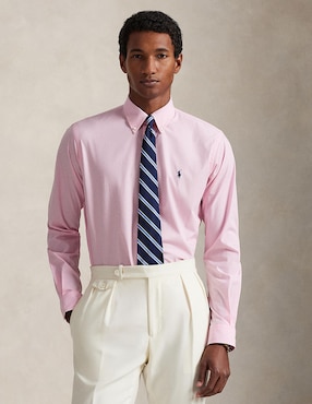 Camisa de vestir Polo Ralph Lauren de algodón manga larga para hombre