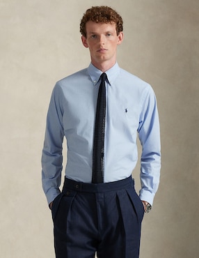 Camisa business casual Polo Ralph Lauren de algodón manga larga para hombre