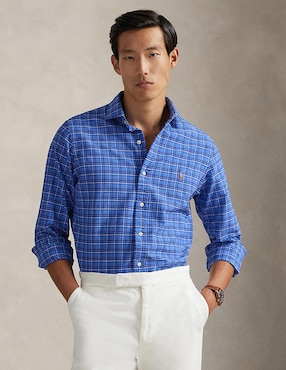 Camisa business casual Polo Ralph Lauren de algodón manga larga para hombre