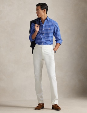 Camisa business casual Polo Ralph Lauren de algodón manga larga para hombre