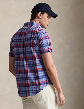 Camisa casual Polo Rl de algodón manga corta para hombre