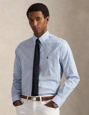 Camisa business casual Polo Ralph Lauren de algodón manga larga para hombre